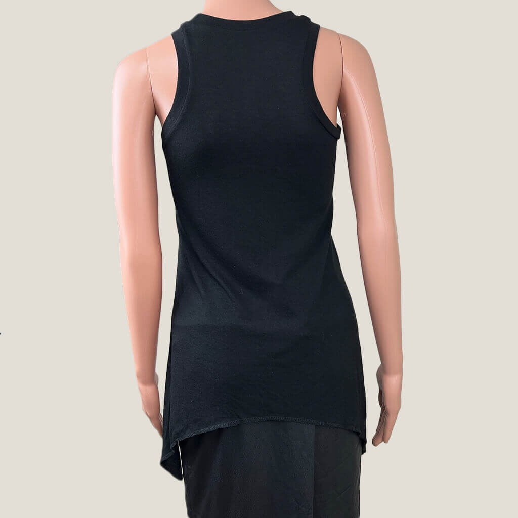 Black Skull Tank Top Plain Back