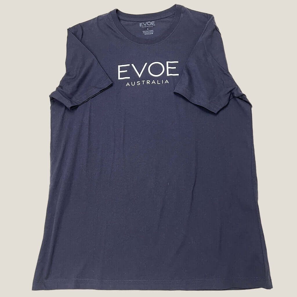 Front EVOE Black Tee S