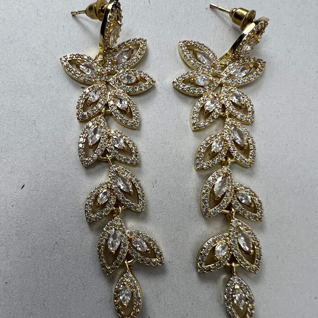 Gold Filled Stud Drop Ear RingsGold Filled Stud Drop Ear Rings Pair