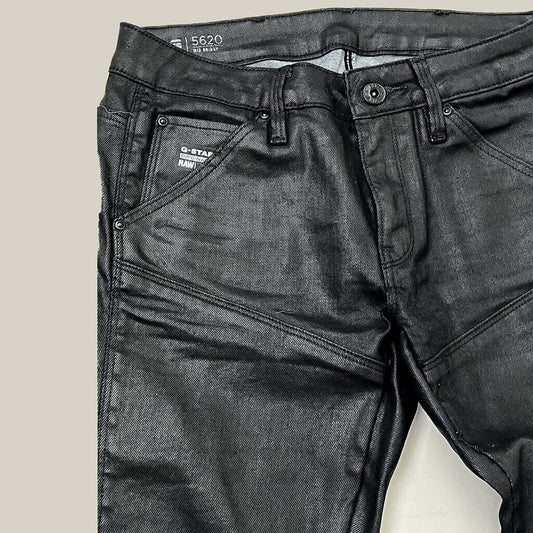 G Star Raw 5620 Mid Skinny Waist Detail