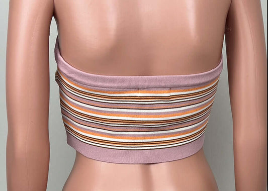 Glassons Short Striped Tube Top Back