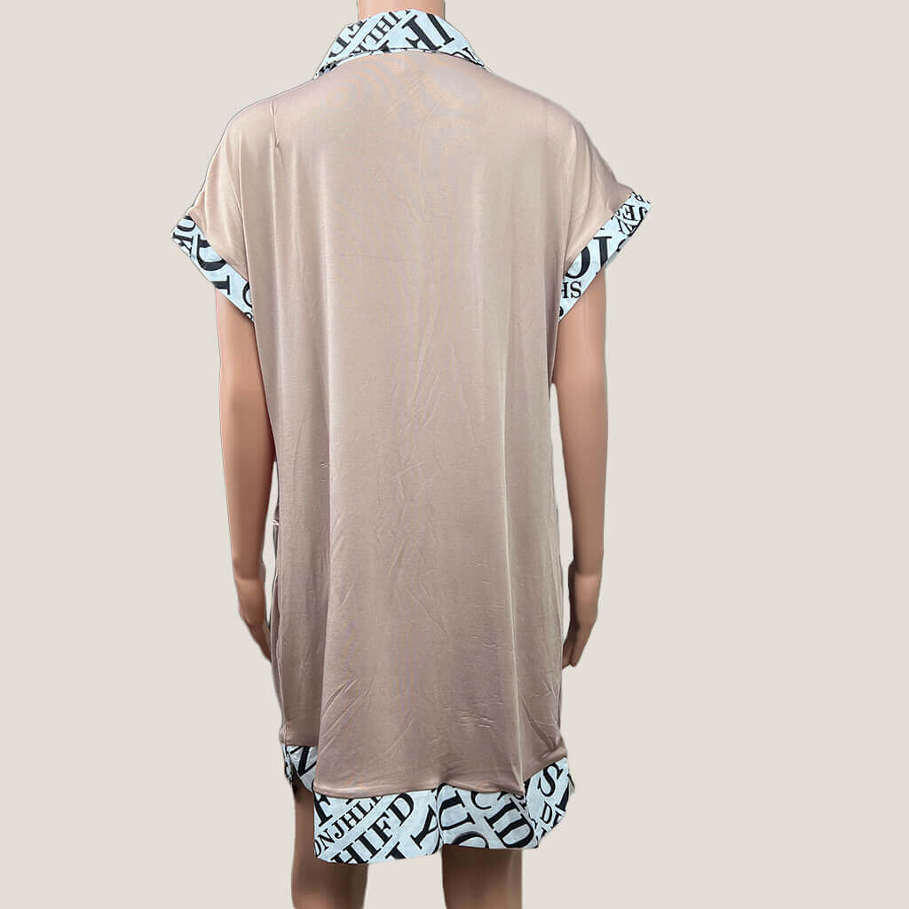 Summer Shirt Dress Back