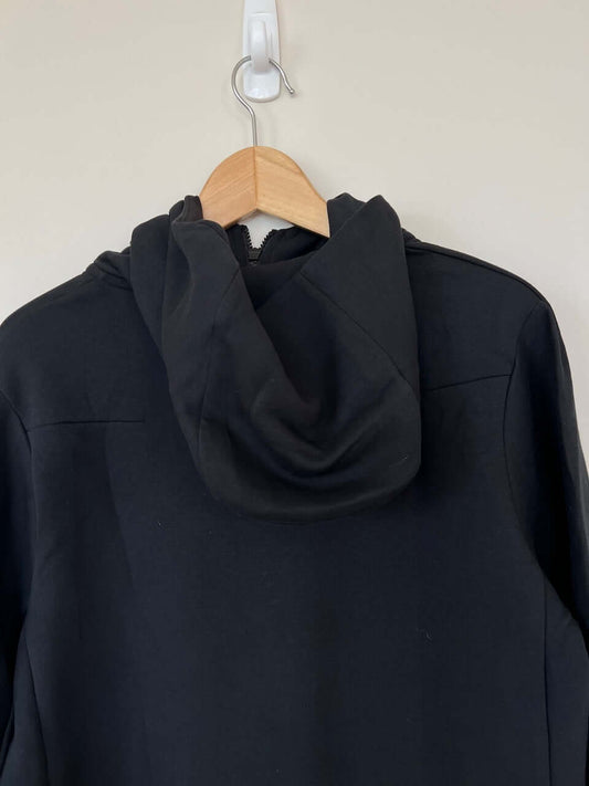 Mens Nike Black Tech Fleece Hoodie Front Detail