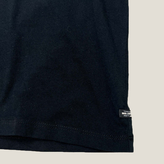 Industrie Mens Black T-Shirt Hem