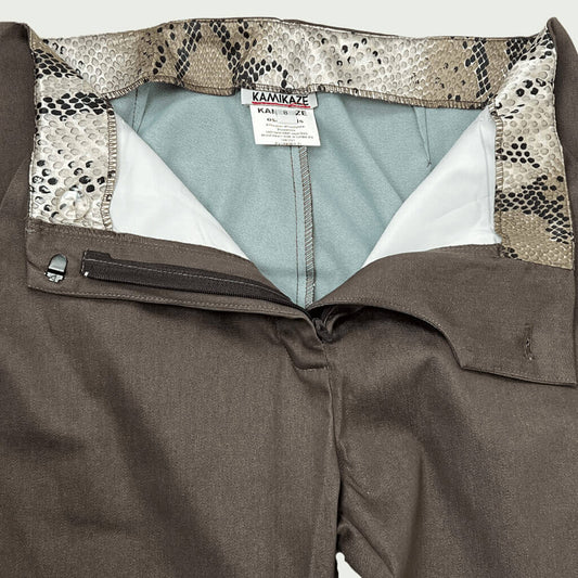 Kamikaze Womans Fitted Pant Open Waist