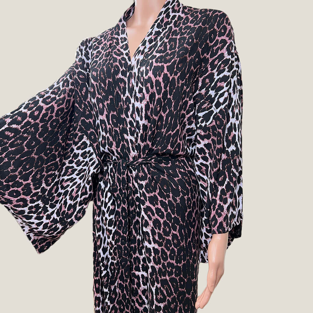 Notsomumsy Pink Leopard Print Komono Sleeve