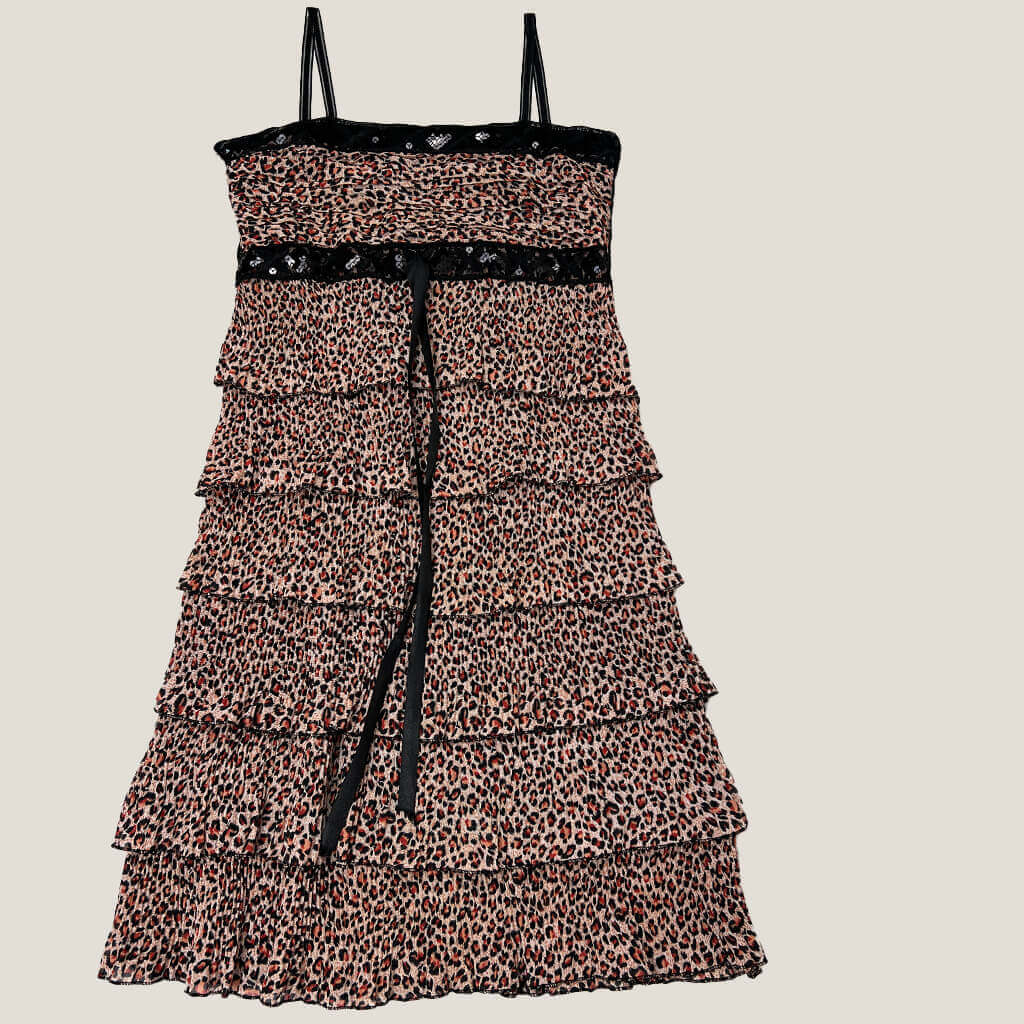 Leopard Print Party Dress Front