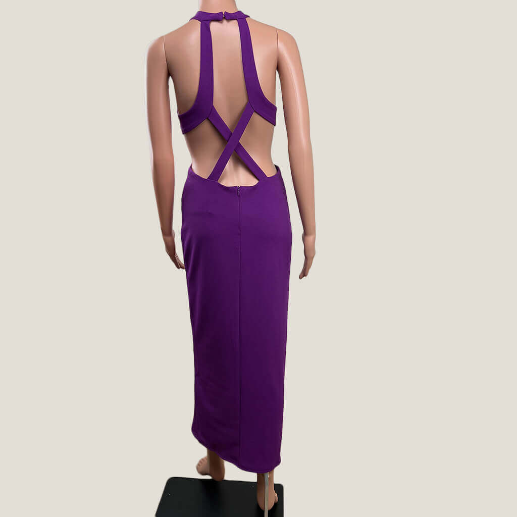 Meshki Briana Cut Out Midi Dress Back