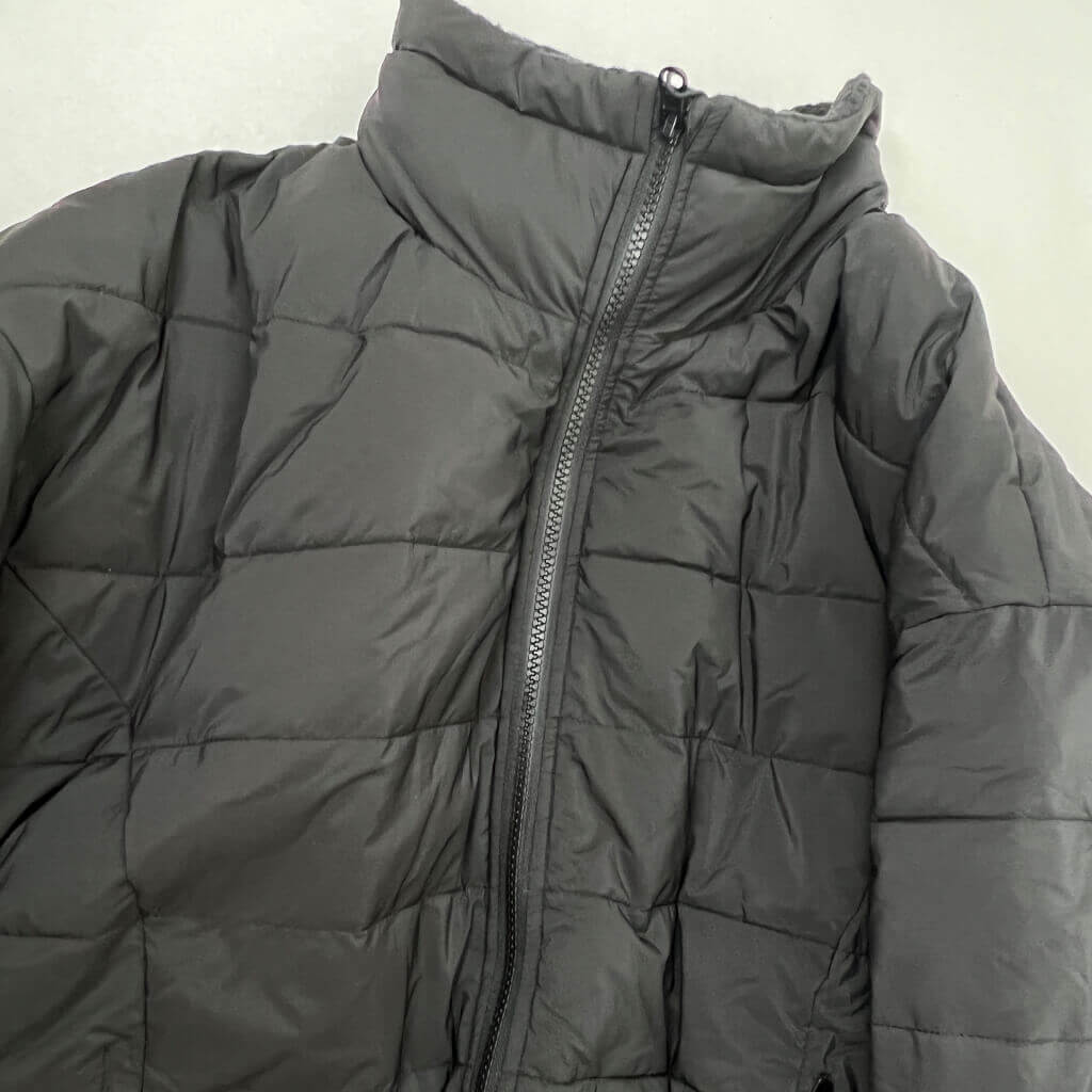 Nimble Woman Black Fleece Reversible Jacket M/L Collar Detail