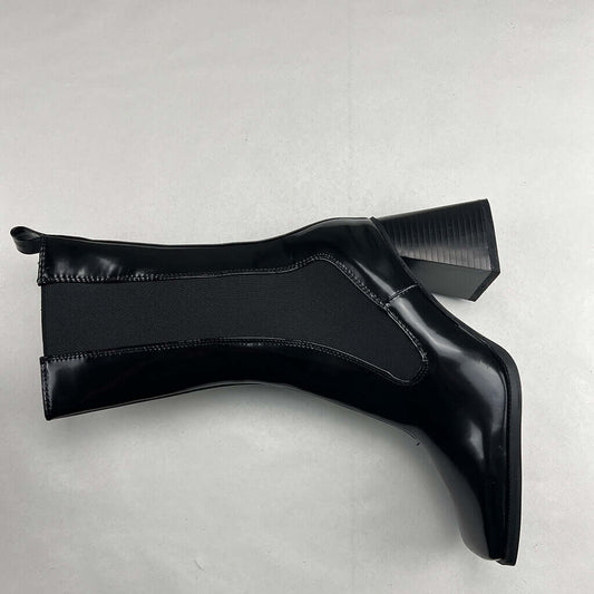 Nasty Gal Black Block Heel High Boot Single