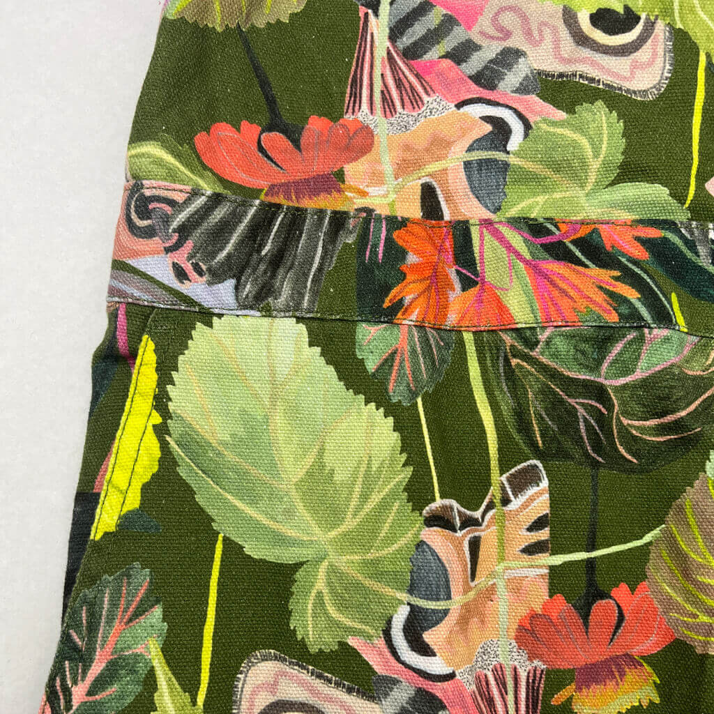 Gorman Artist Collaboration Garden Print Overalls 14 Pocket detail
