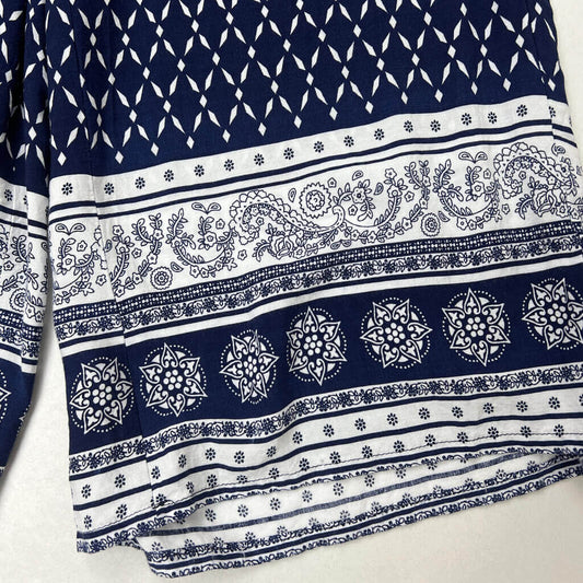 Print Detail Paper Scissors Wide Leg Pant