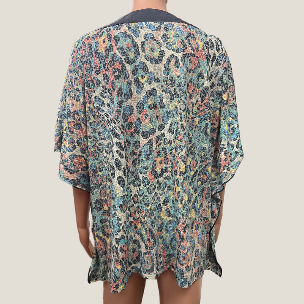 Multi-Coloured Bat Wing Top Back