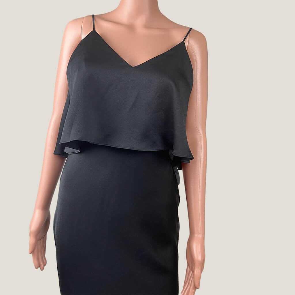 Pilgrim Black Sleeveless Gala Maxi Dress Bust Detail