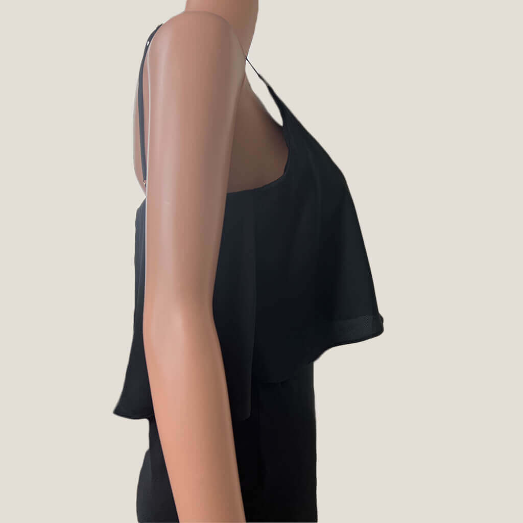 Pilgrim Black Sleeveless Gala Maxi Dress Side