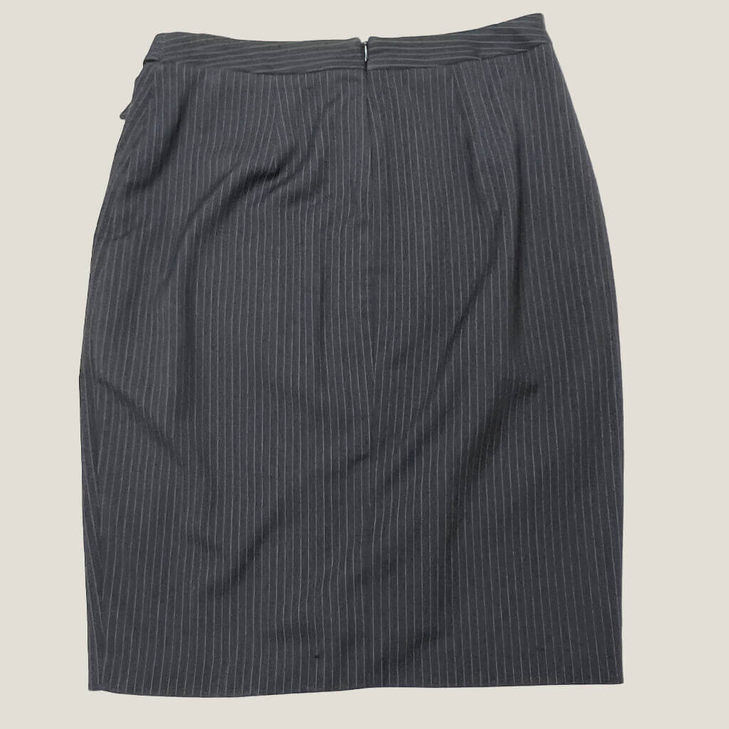 Portmans Pin Stripe Skirt Back
