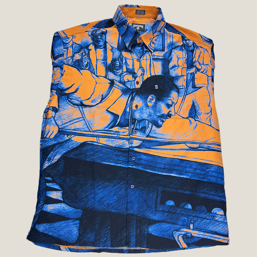 Rocawear Mens Long Sleeve Printed Shirt Unfolded