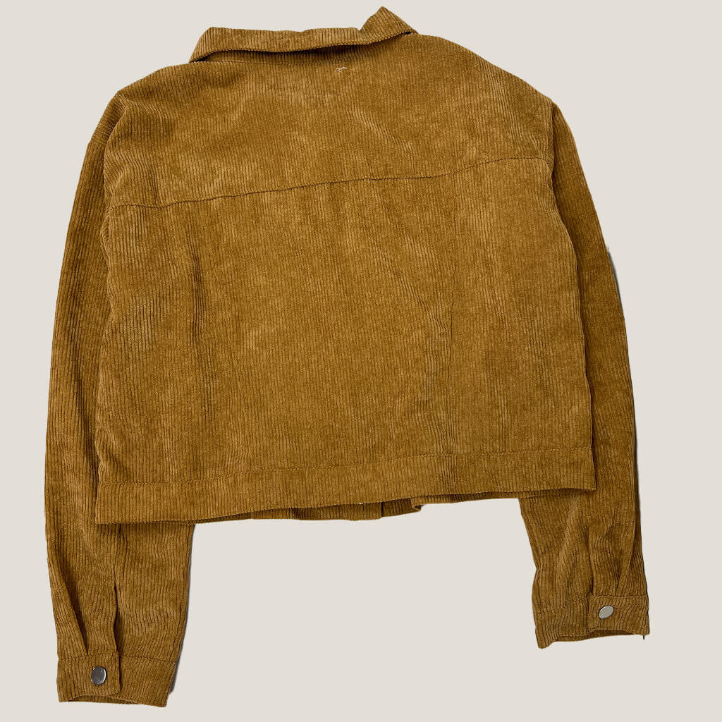 RT Tan Cord Bomber Back