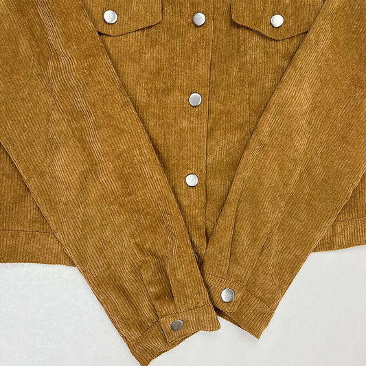 RT Tan Cord Bomber Sleeve Detail