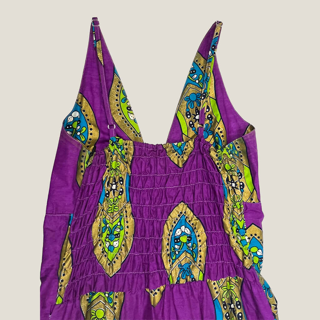Sakura Fitted Paisley Dress Back Detail