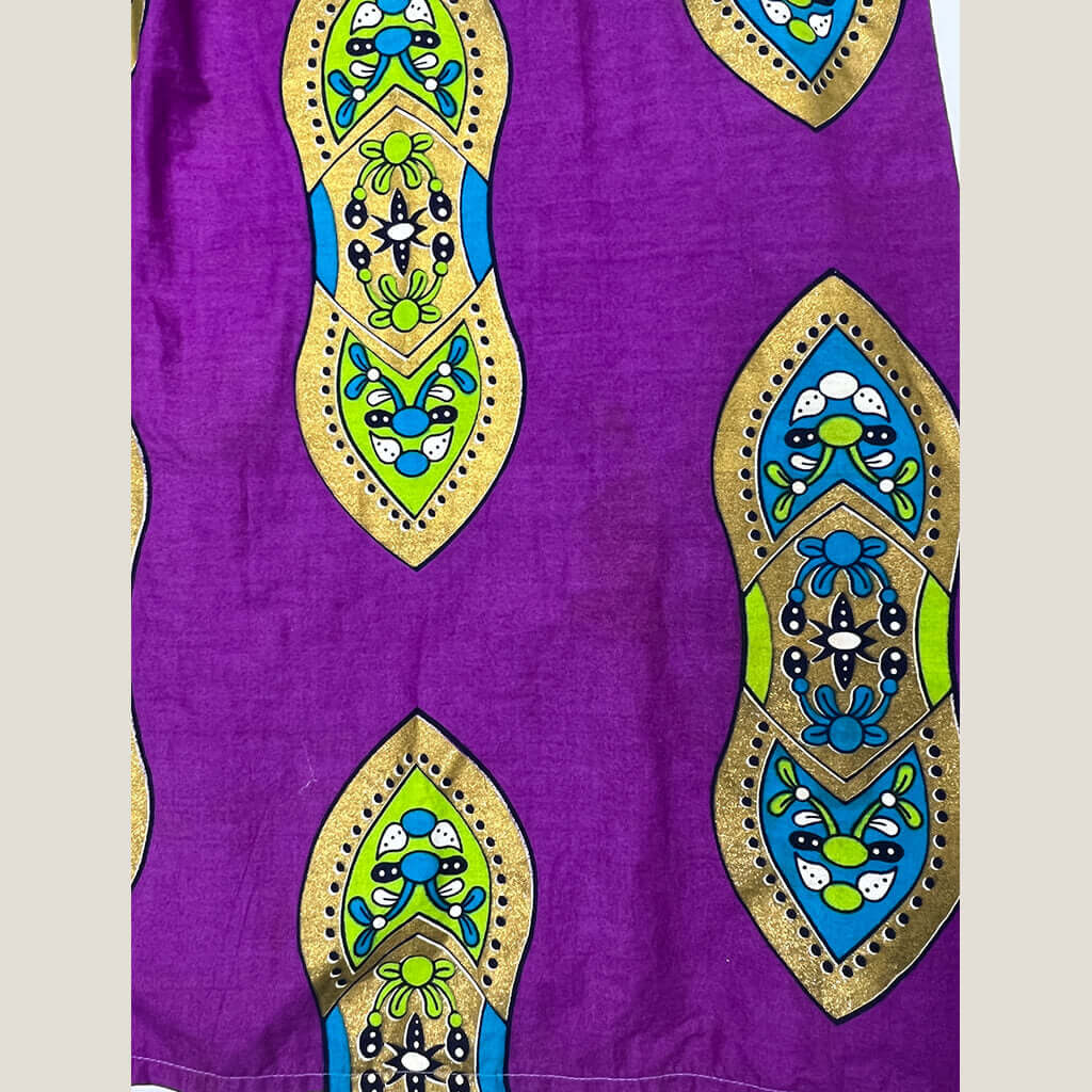 Sakura Fitted Paisley Dress Material Detail