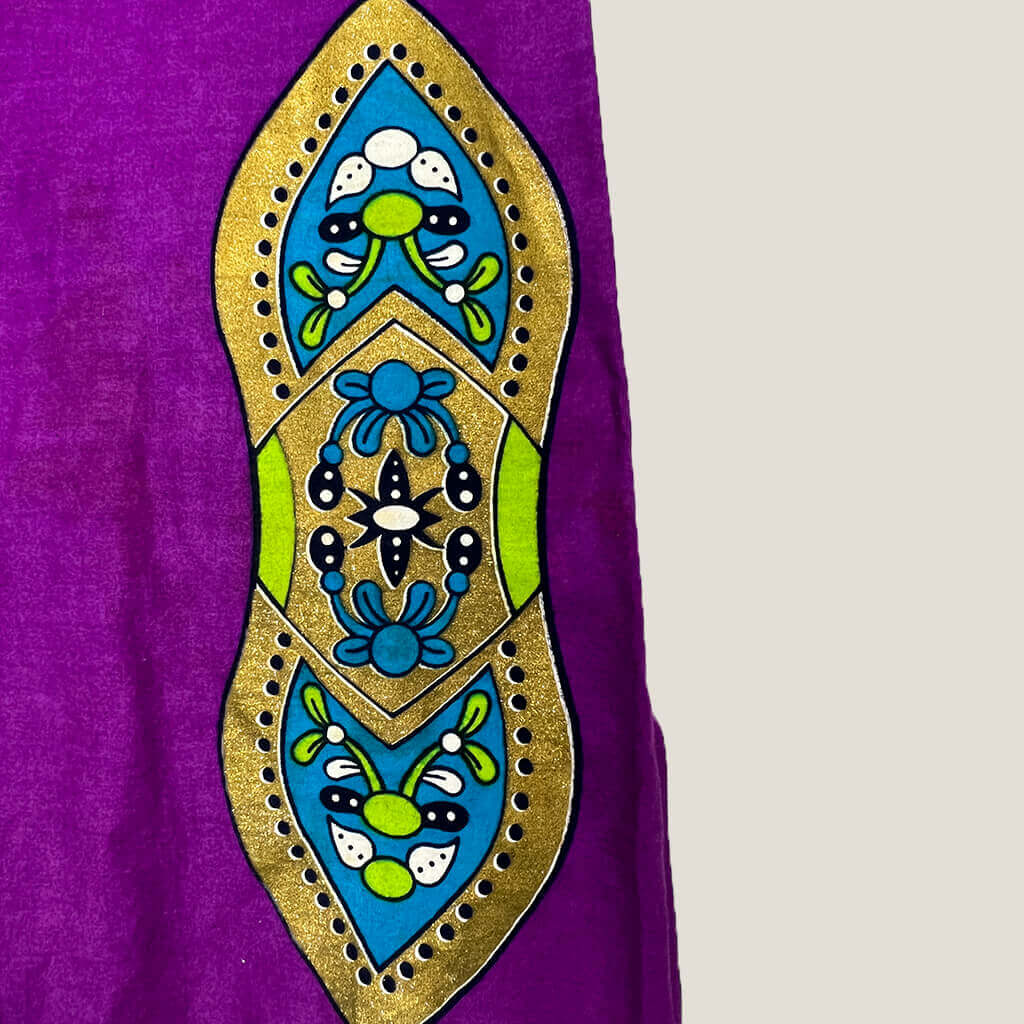 Sakura Fitted Paisley Dress Print Detail