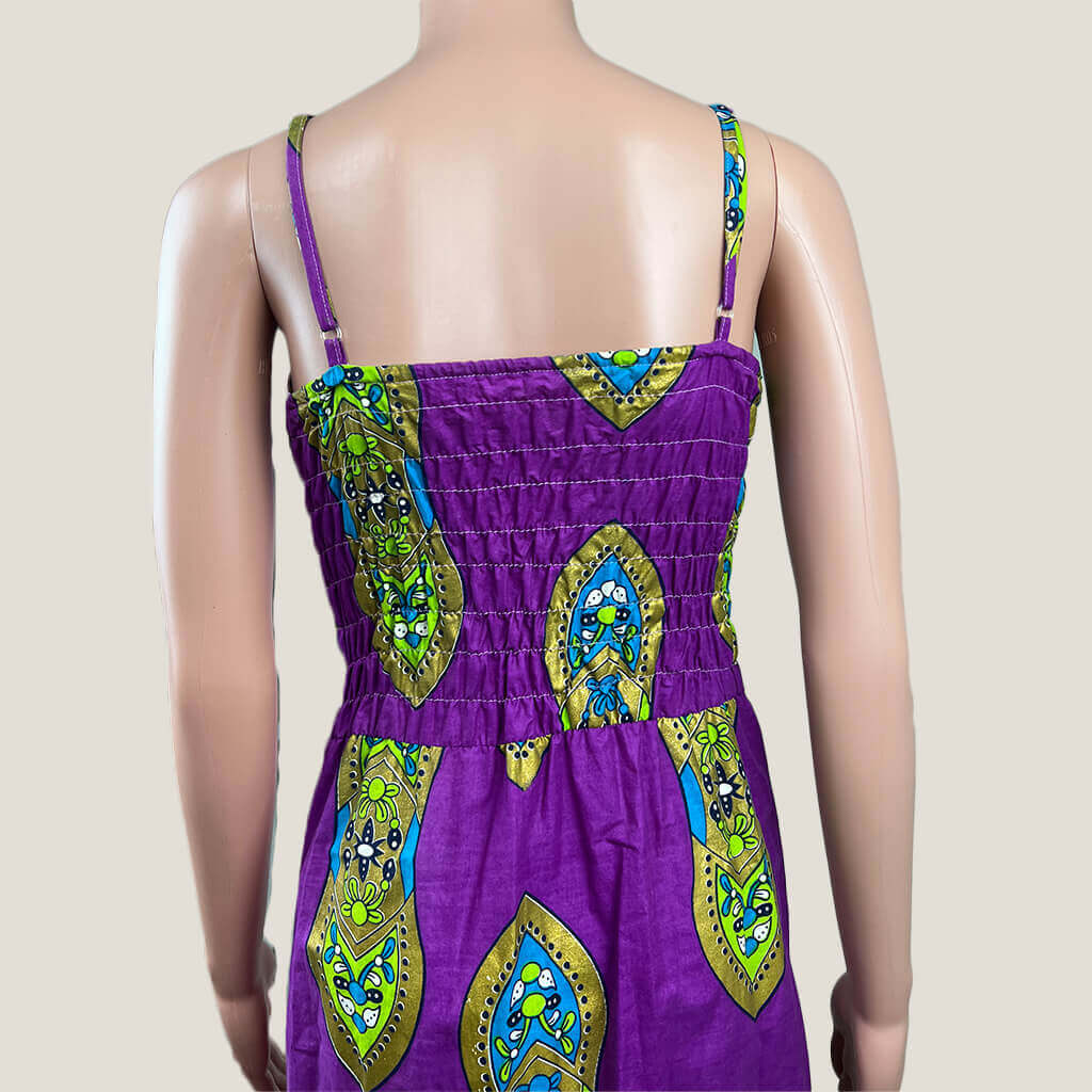 Sakura Fitted Paisley Dress Detail