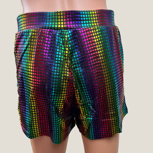 Shein Metalic Shorts Back
