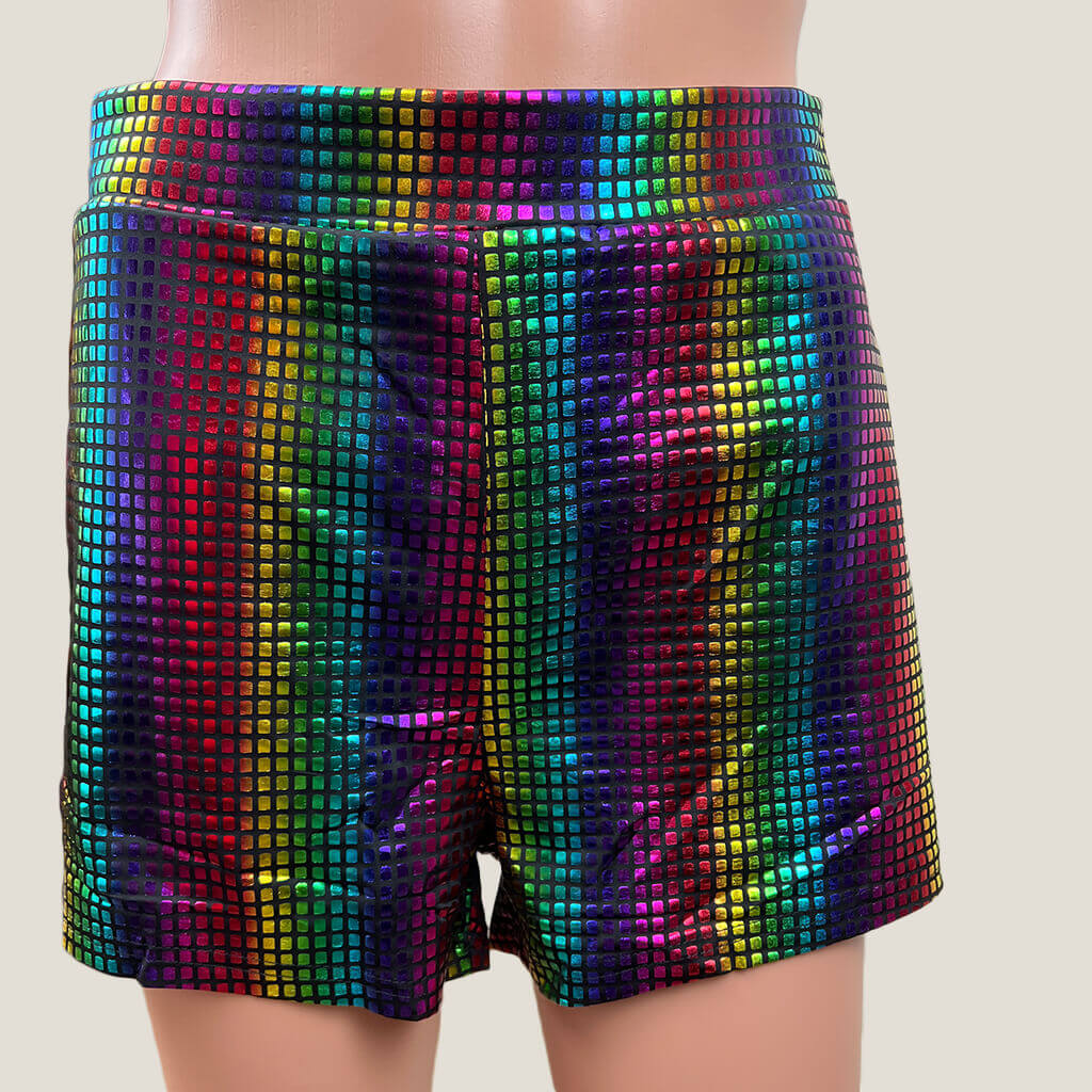 Shein Metalic Shorts Front