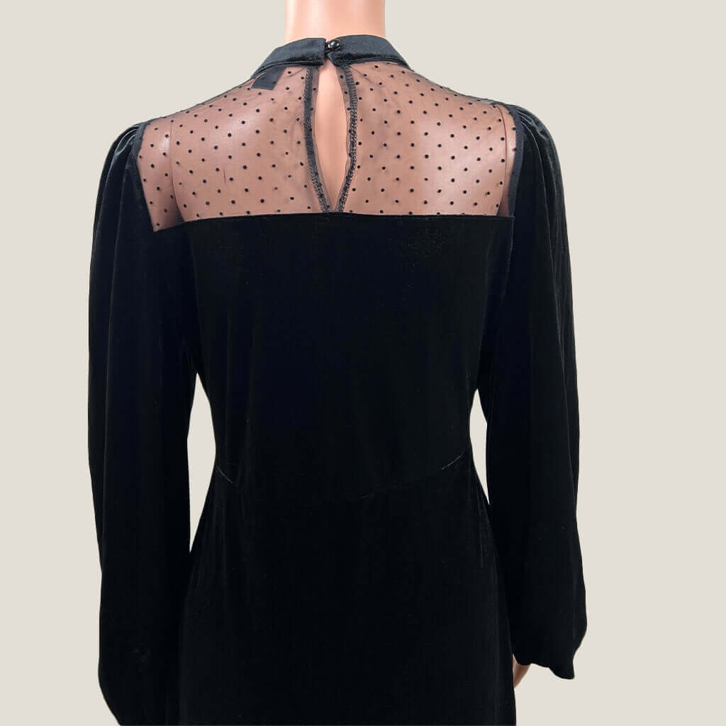 Shein Velvet Maxi Dress Back Detail