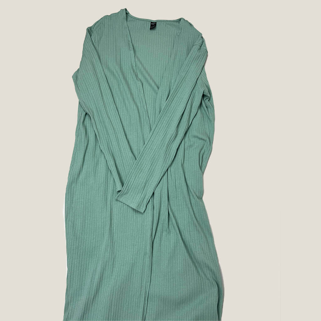 Front view of the Shein Long Cardigan