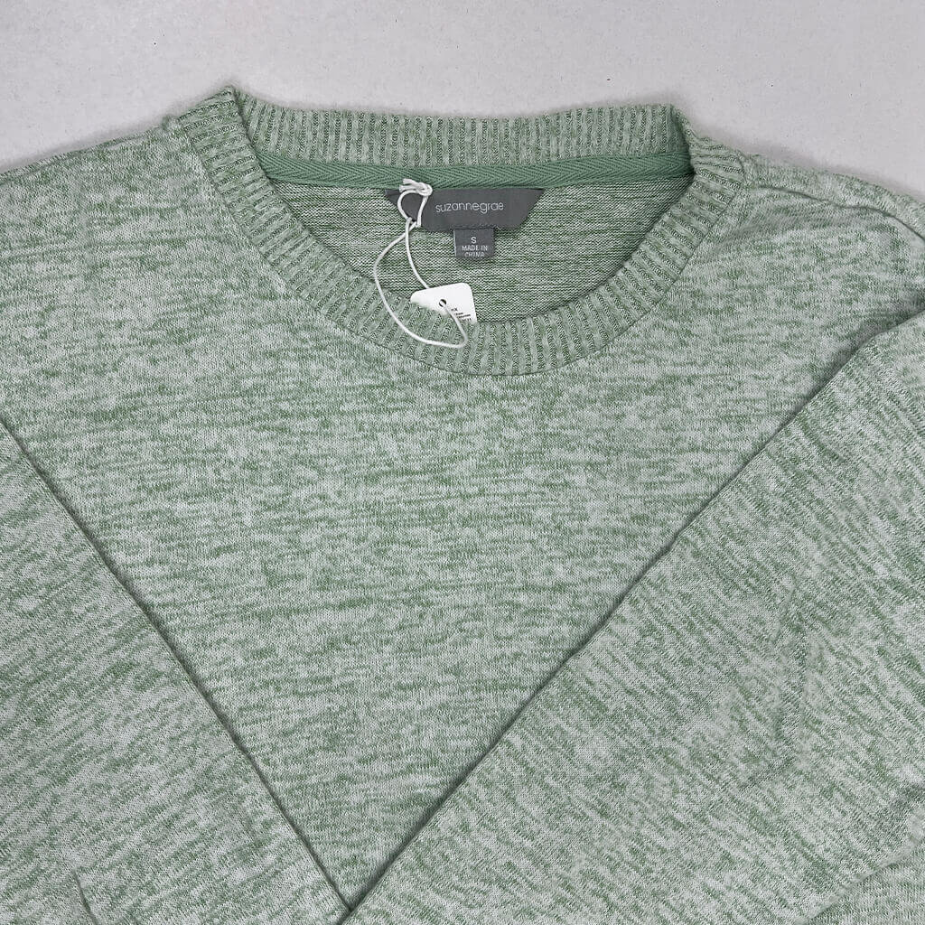 Suzannegrae Oversized Tea Green Jumper Collar