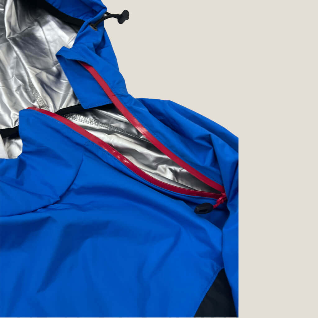 Men's Sauna Hoodie XXL Zip Detail