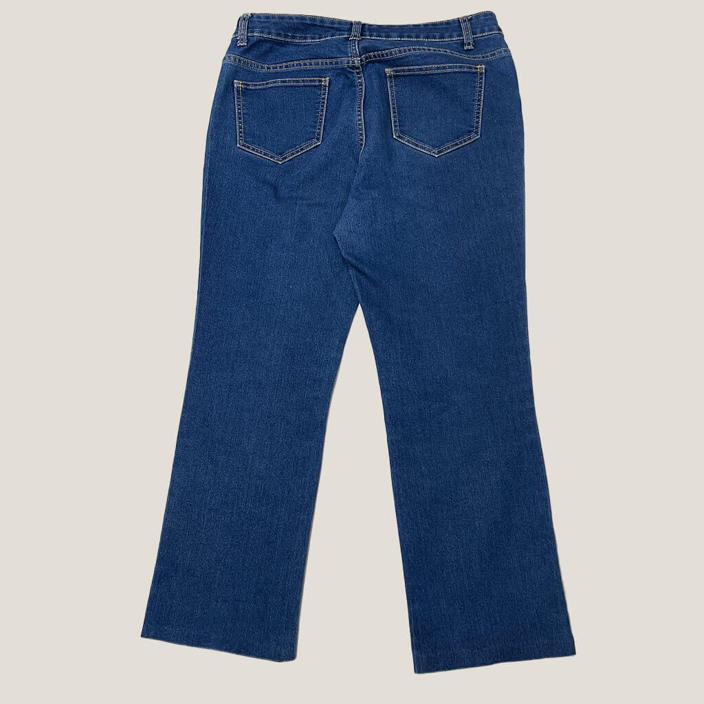 Urban Womans Blue Boot Leg Jeans Back