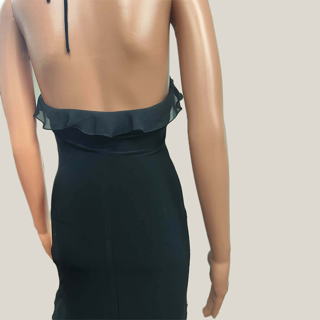Little Black Dress With Hi Low Hem Back Detail