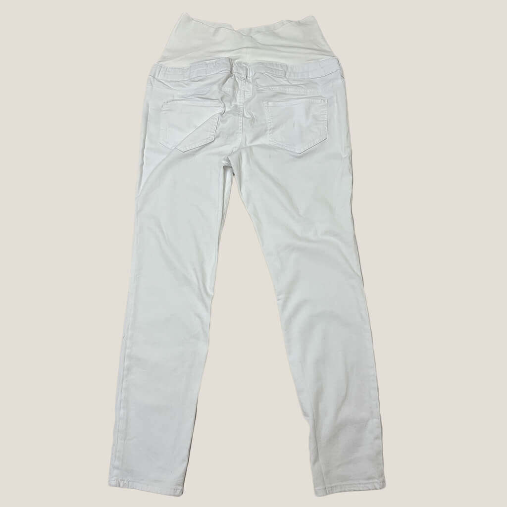 Maternity White Jeans Back