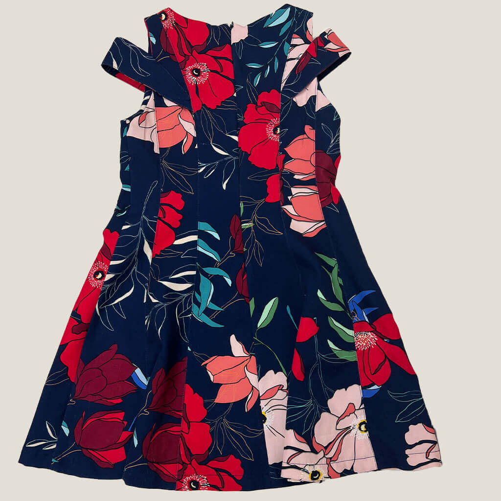 Zara kids floral dress back