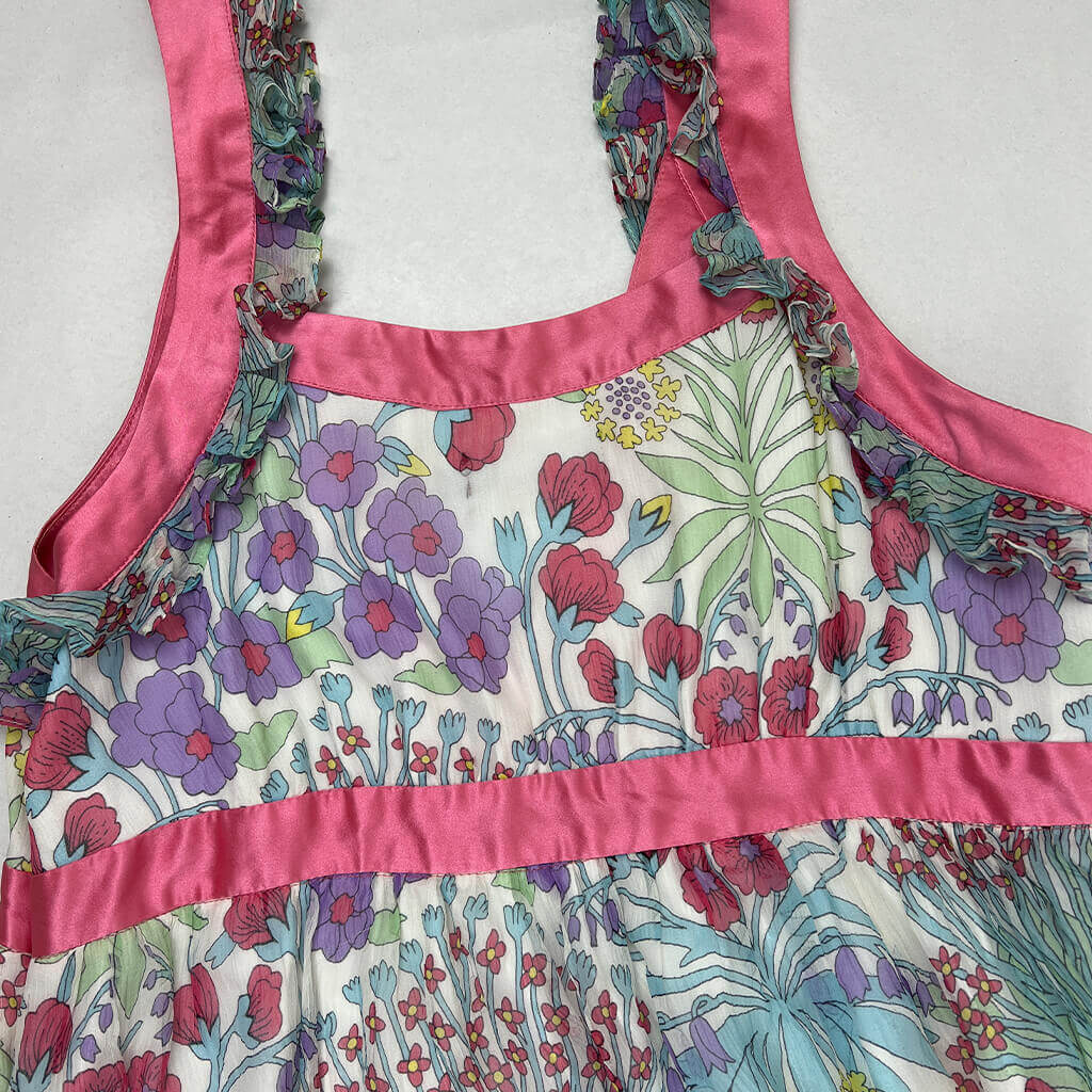 Zimmermann silk summer dress back detail