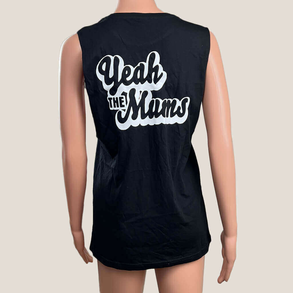 as colour Yeah The Mums Black Tank Back