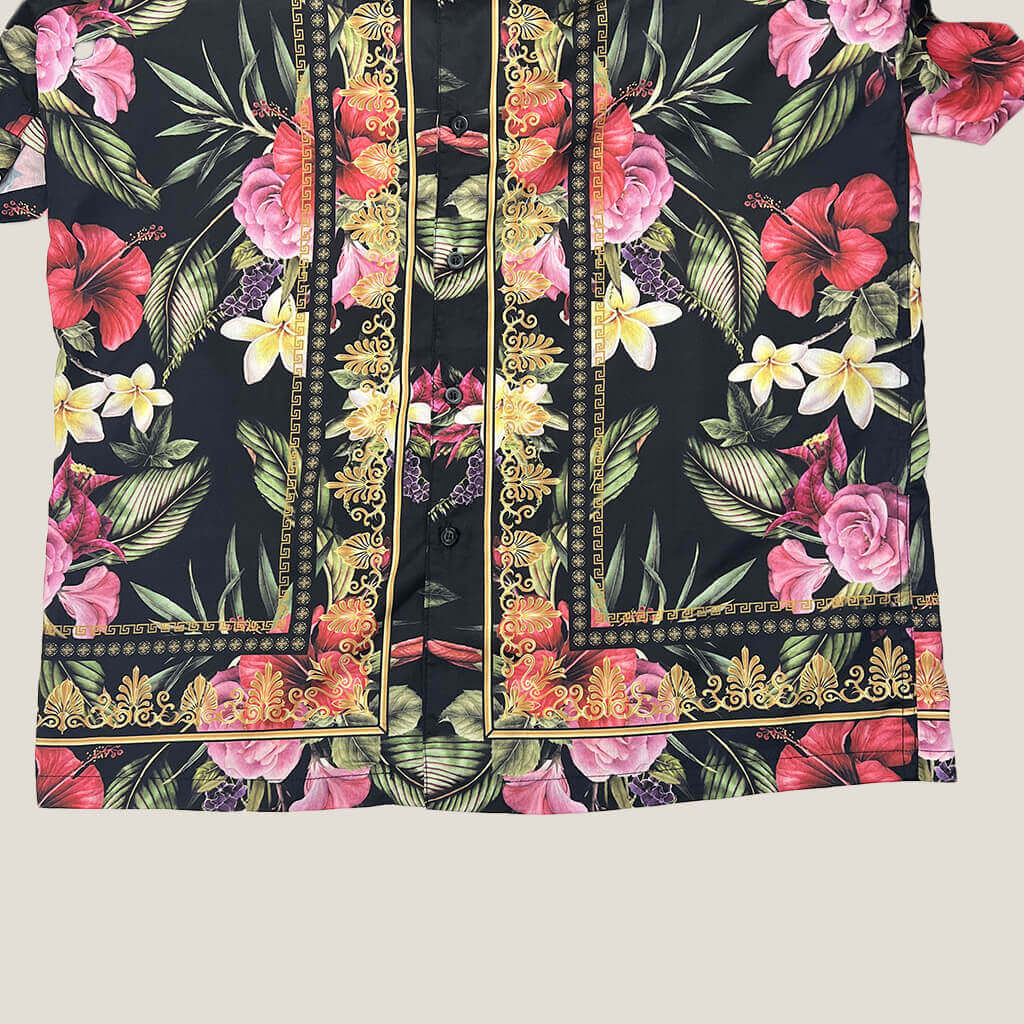 Good For Nothing Men's Floral Shirt Fabric Detail