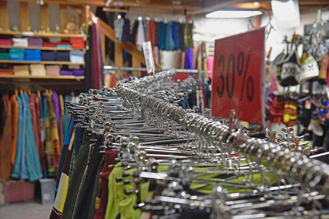 Hangers in a shop
