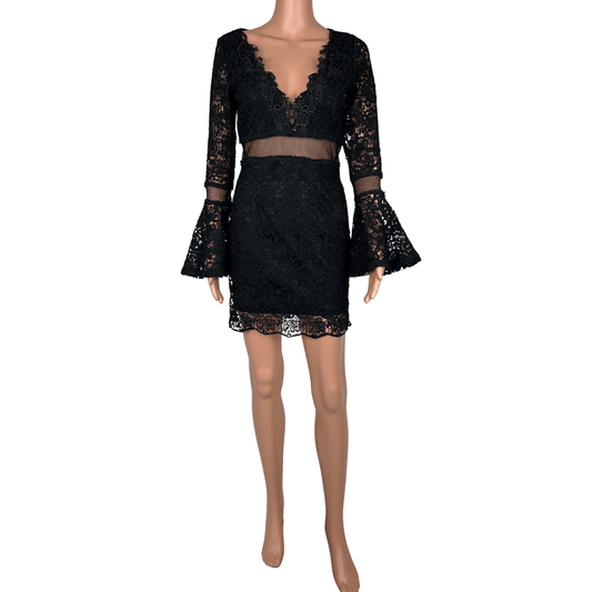 Shareen Black Lace Women's Dress 8