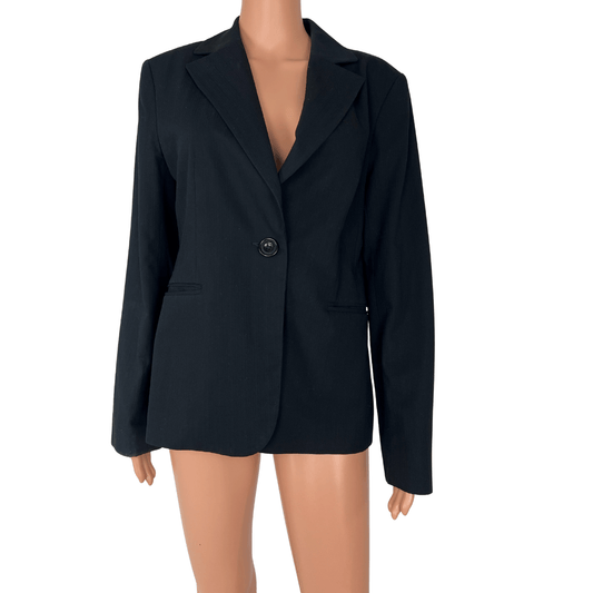 Front view of the Cue Black Women's Blazer