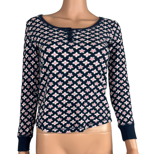 Mix Women's Floral Long Sleeve Top XS