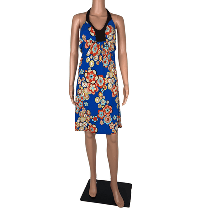 SO-U 70's Floral Halter Neck Dress 10