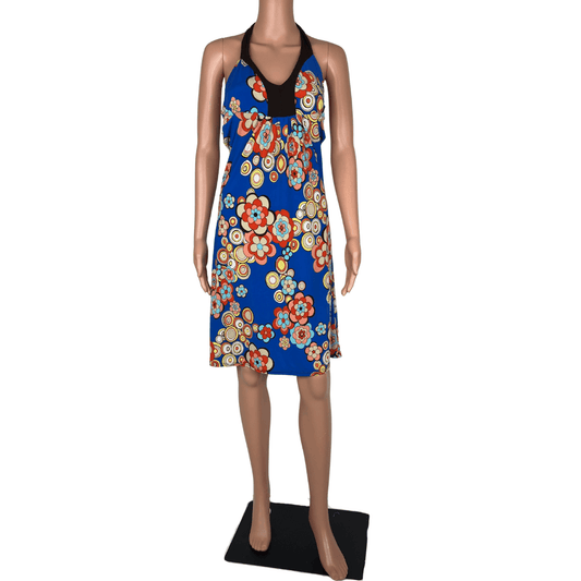 SO-U 70's Floral Halter Neck Dress 10