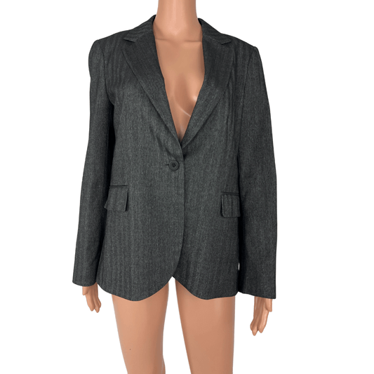 Front view of the Tokito Twill Weave Black Jacket