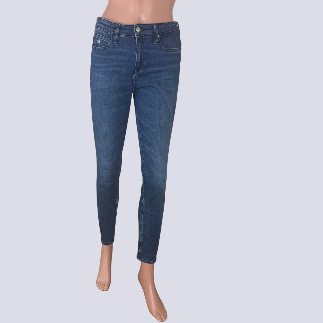 Calvin Klein Mid Rise Skinny Ankle Jeans W2