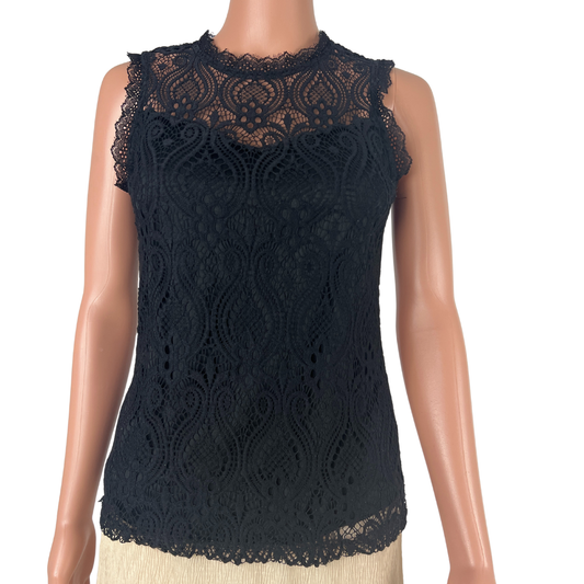 Front view of the Temt Woman's Lace Top