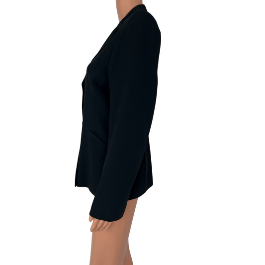 Side view of the Country Road Black Women's Blazer